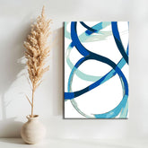 Painting by Numbers Art Abstract Blue Strokes I